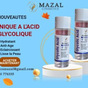 Mazal Cosmetics - Tonique à l’Acide Glycolique – Réparateur, Éclat & Jeunesse