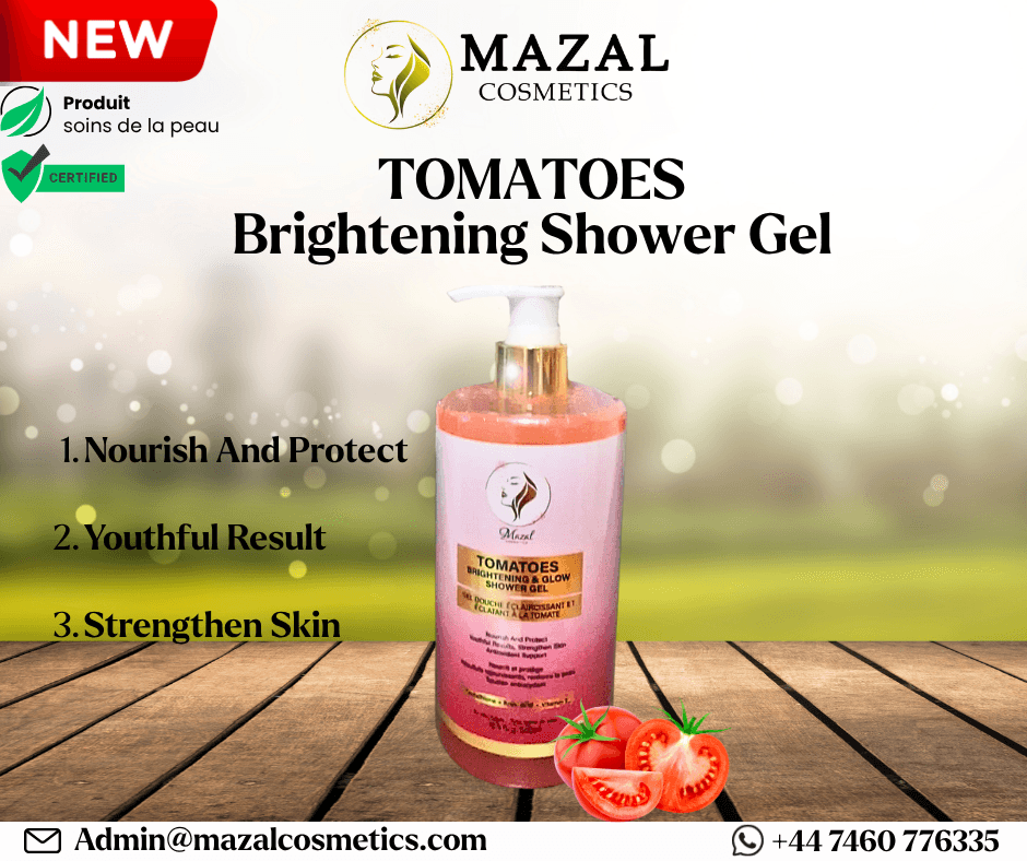 Gel douche éclaircissant a base de Tomates
